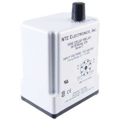 NTE Electronics, Inc. - R30-11A10-120M - RELAY-TIME DELAY DPDT