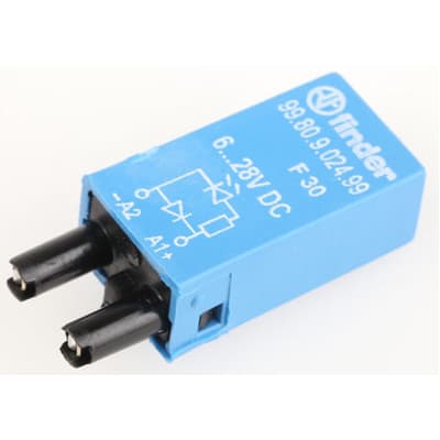  Finder 99.80.9.024.99 Plug-in Module with Green LED diode 6-24  V DC : Industrial & Scientific