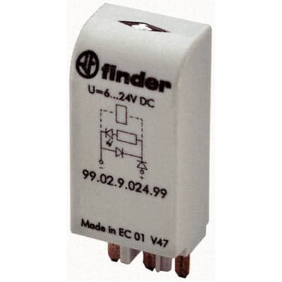 Finder - 99.02.9.220.99 - Plug In Interface Relay Module 110 - 220V dc - RS