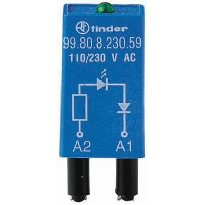 Finder - 99.80.9.220.99 - Plug In Interface Relay Module 110 - 220V dc - RS