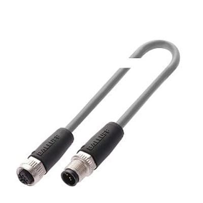 Balluff - BCC0FMU - Connector/cable, Female M12, Male M12, PVC