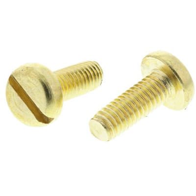 RS PRO - 4831662 - Nickel Plated Brass Pan Head Machine Screws 