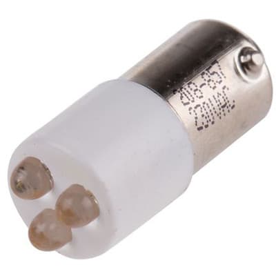 RS PRO - 208857 - White Cluster LED Indicator 230 VAC 25 x 10mm 