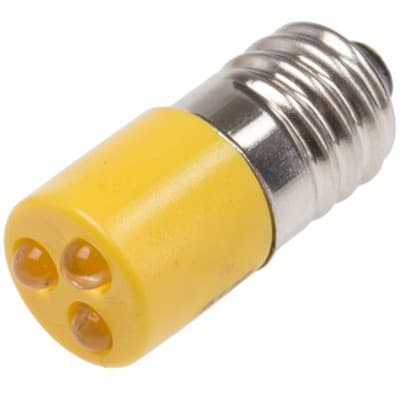 RS PRO - 211588 - Yellow LED Indicator Lamps E10 Multichip 24 V ac 