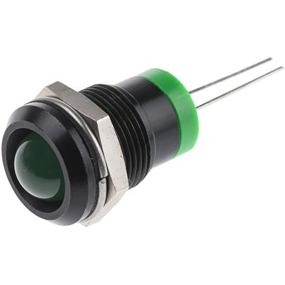 RS PRO - 211976 - Panel Mount Indicator Green LED Prominent