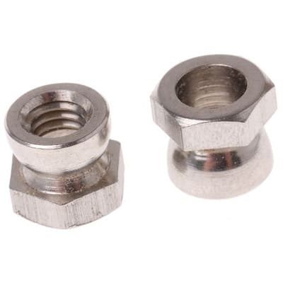 RS PRO Stainless Steel, Hex Nut, M10