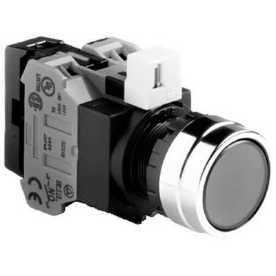 IDEC Corporation - HW4L-A1F10QD-G-24V - Pushbutton, HW Series, Metal ...