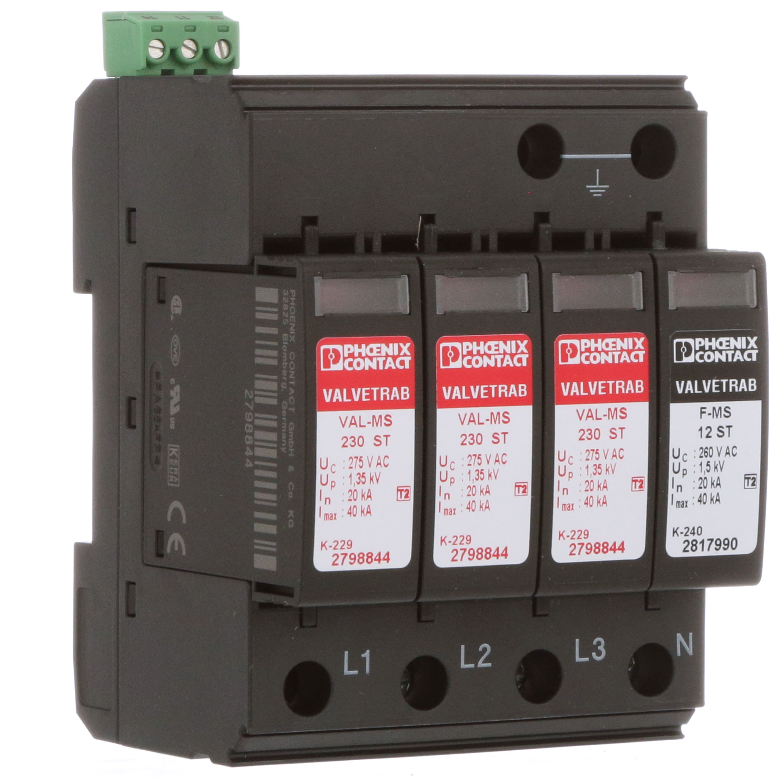 Phoenix Contact VAL-MS Mains Surge Protector - 2838199