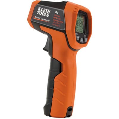 Klein Tools - IR-5 - Handheld IR Thermometer, -30 to 400C, 12:1 Spot Size,  Specialty Tester Series - RS