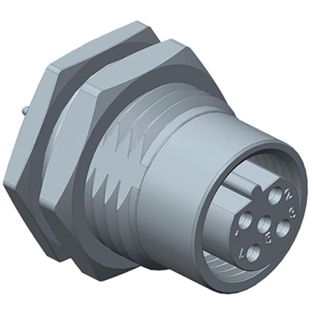 Amphenol LTW Technology - M12D-04PFFP-SF8001 - Connector,M12 PANEL PCB ...