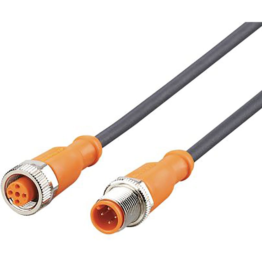 Ifm Efector Evc010 Cordset M12 Male Straight To M12 Female