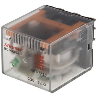 RS Pro Plug in Power Relay, 12V DC Coil, 10A Switching Current, 3PDT, 1217815