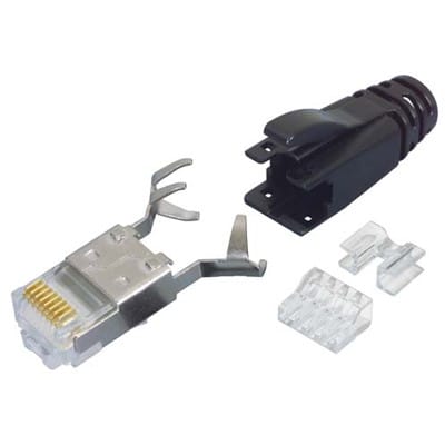 Shielded Modular Plug, RJ45 (8x8), Single - T8P8CSR