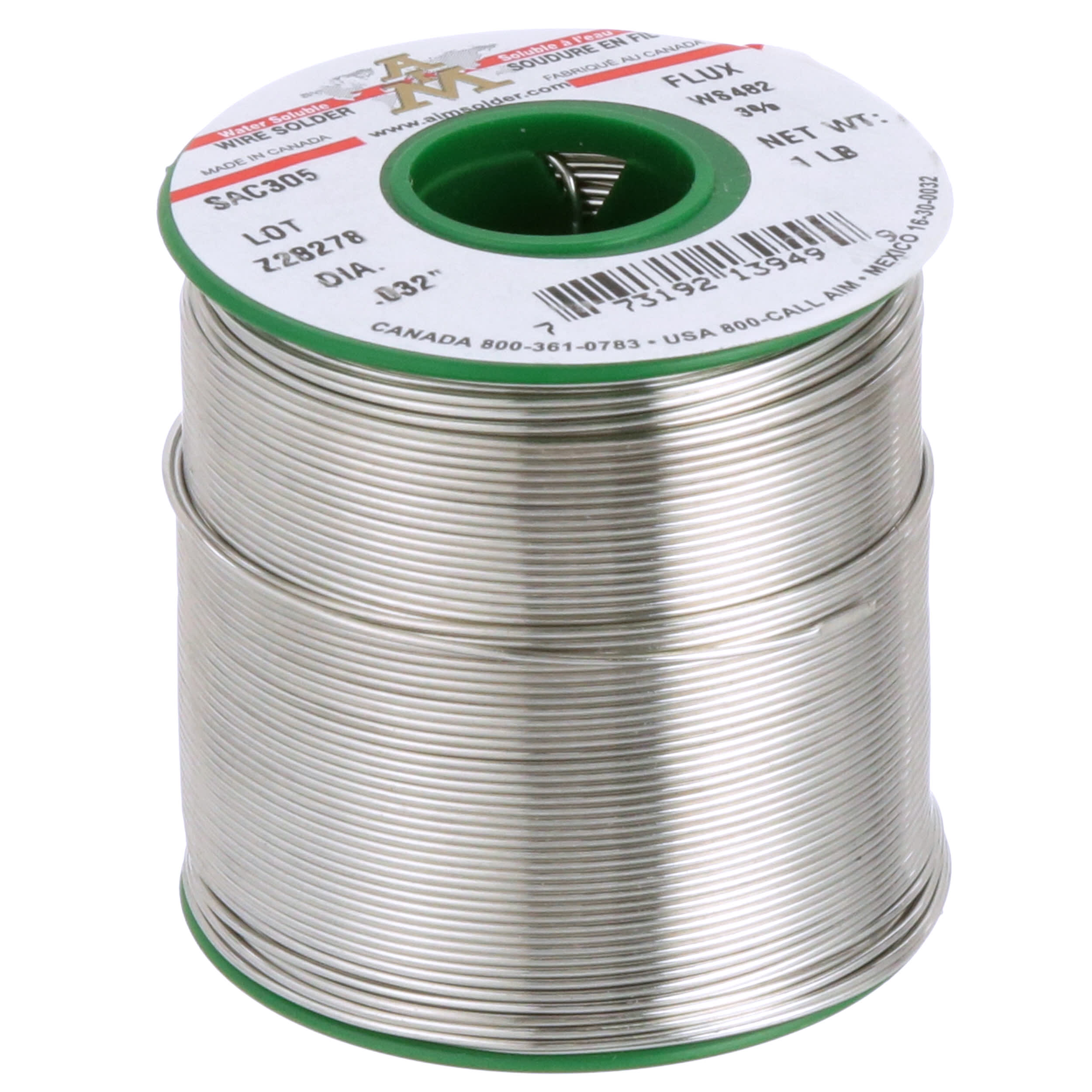 AIM Solder - 13949 - RMA Rosin Wire Solder, 13949-AIM24EA-SAC305 WS482 ...