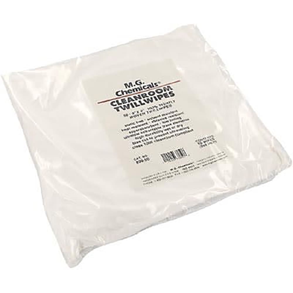 MG Chemicals - 829-50 - Wipe;Cleanroom Cotton;Dry;Pack;9x9;50 Wipes - RS