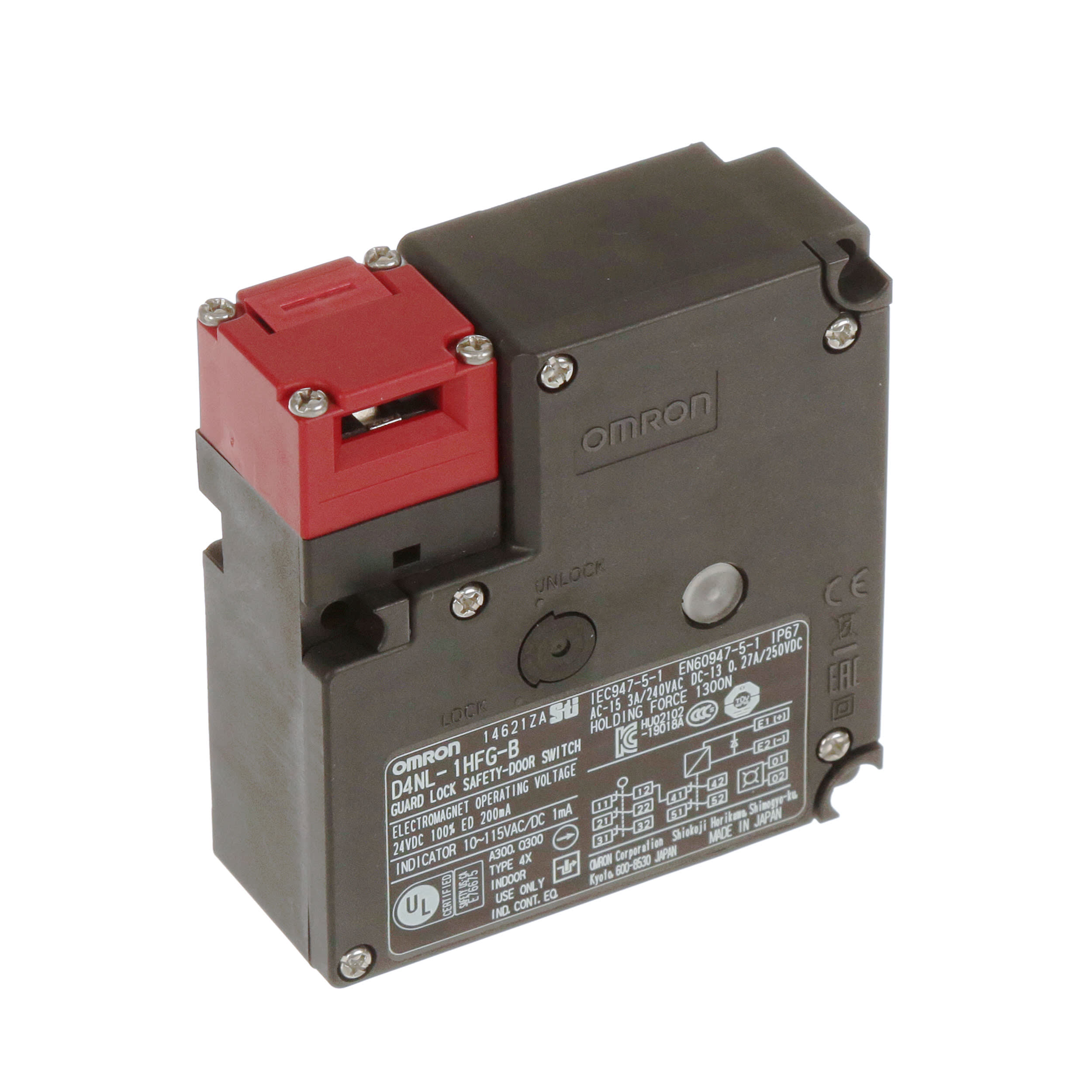 Omron Automation - D4NL-1HFG-B - Solenoid Interlock Switches, Pg13 