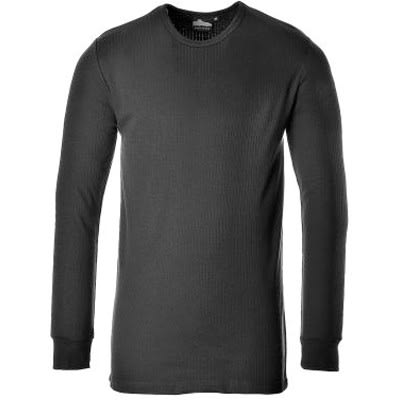 RS PRO - 1417744 - Black Thermal Mens Long Sleeve Under Shirt