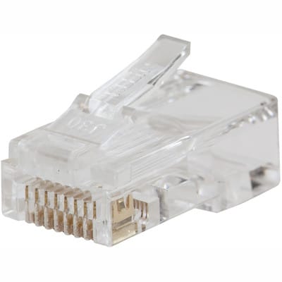 Modular Data Plugs RJ45 CAT6, 25-Pack - VDV826-603