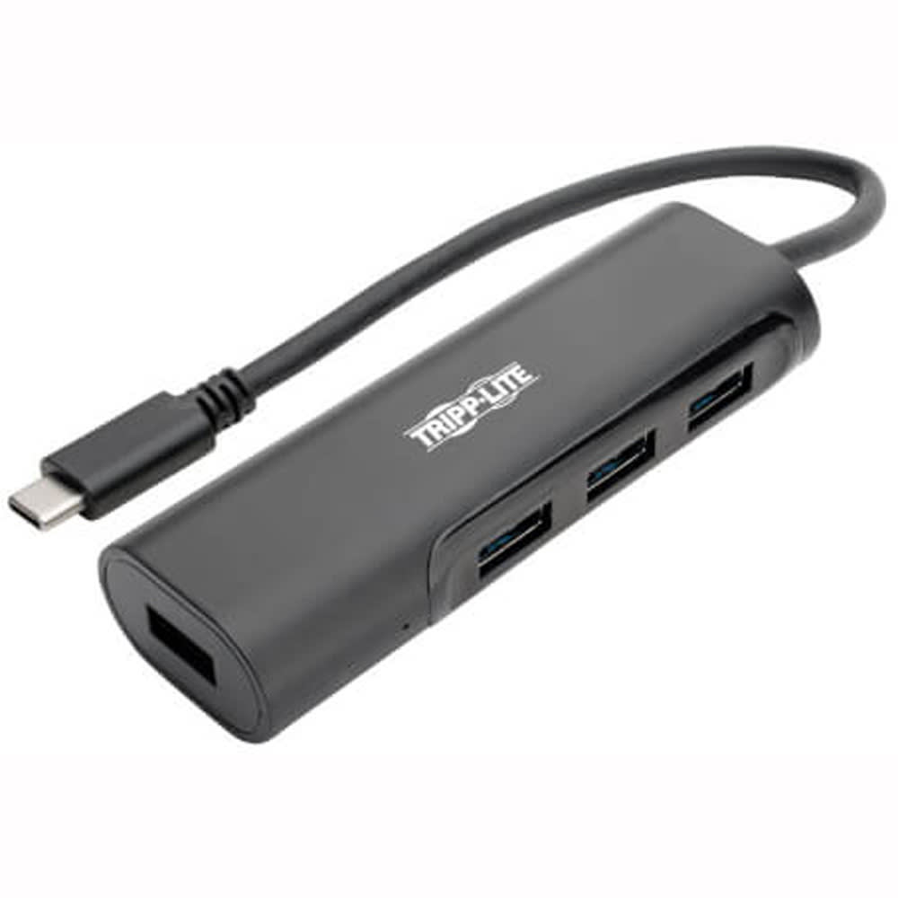 Tripp Lite 4-Port Portable Slim USB 3.0 Superspeed Hub w/ Built In