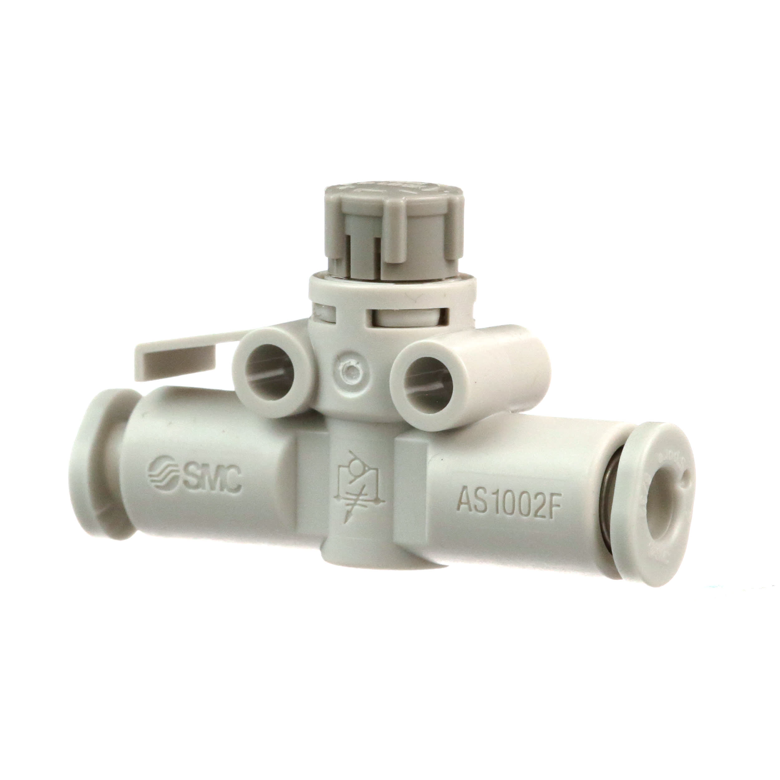 SMC Corporation AS1002F04A Flow/Speed Control, inline, push lock, for 4mm tube RS