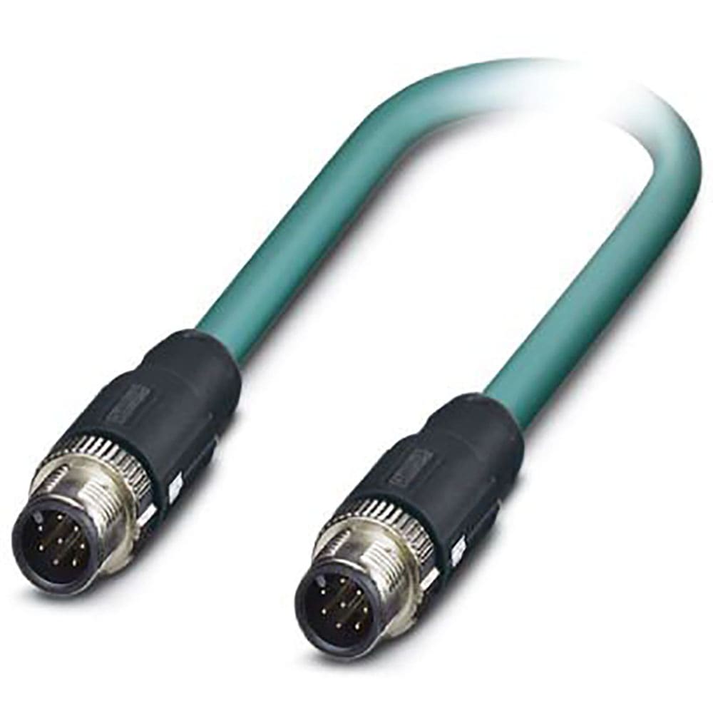 Phoenix Contact - 1418080 - Cable assembly;M12 Male;M12 Male;round 