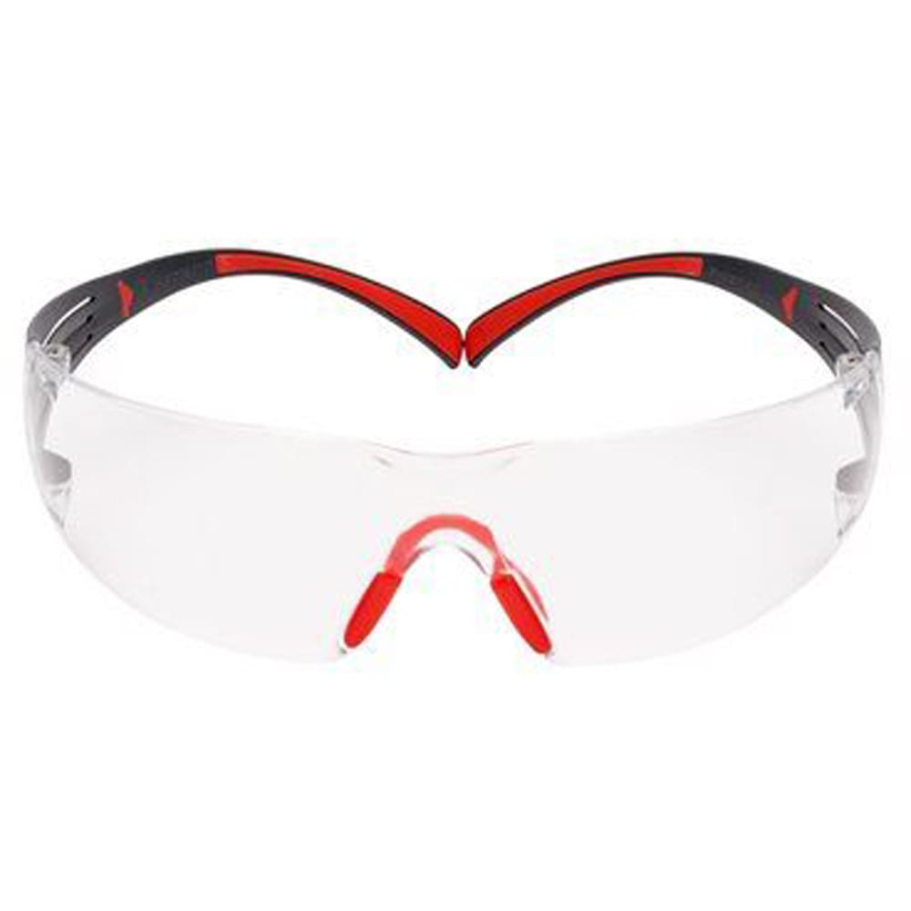 3m Sf401sgaf Red Safety Glasses Redgray Clear Scotchgard Anti Fog Lens Securefit Series Rs 4496