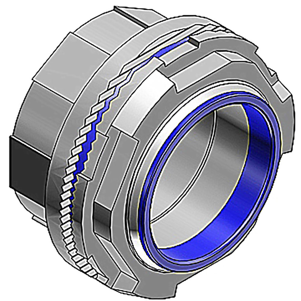 T&B Fittings By ABB - H125-TB - Zinc Hub Connector, 1-1/4", With ...