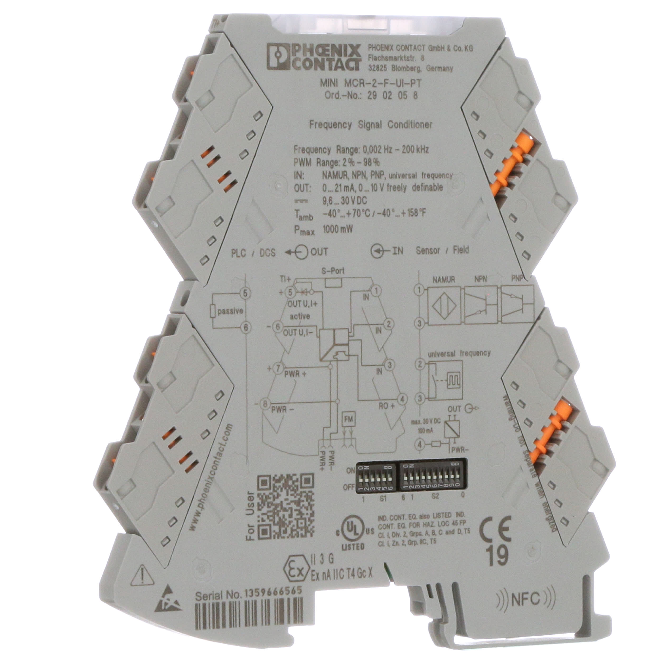 Phoenix Contact 2902058 Frequency transducer MINI MCR2FUIPT