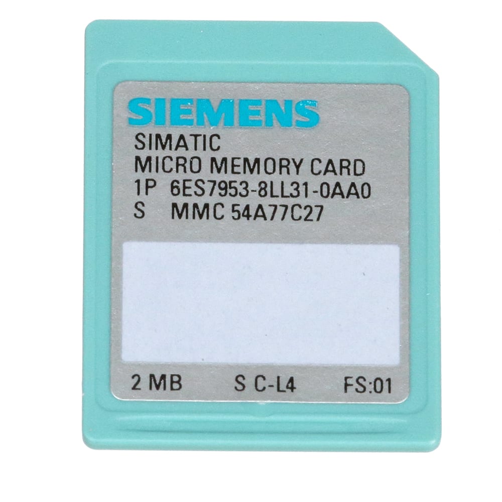 Siemens - 6ES79538LL310AA0 - Micro Memory Card 2 mb for Program