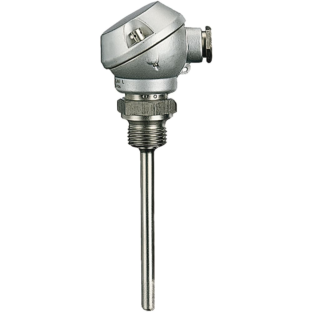 JUMO - 902030/10-402-1001-2-6-50-144/000 - RTD Temperature probe with  terminal head Form J, with continuous thermowell - RS