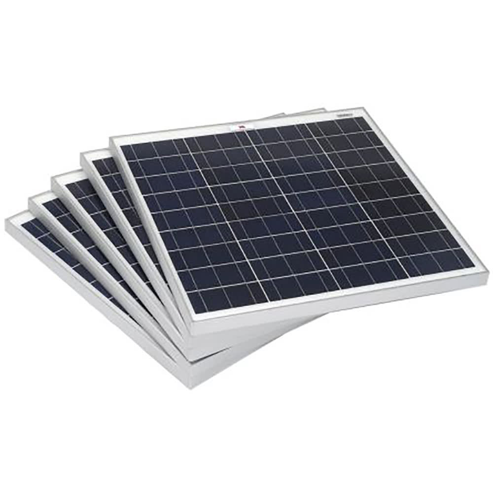 RS PRO 9046137 Solar Panel Monocrystalline 45W 10Ah 12V 25 x 21 x 1in,  Surface Mount RS