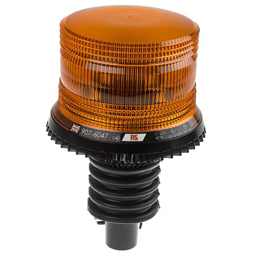 RS PRO - 9076047 - R65 LED BEACON, AMBER, FLEXI, 10-30VDC - RS