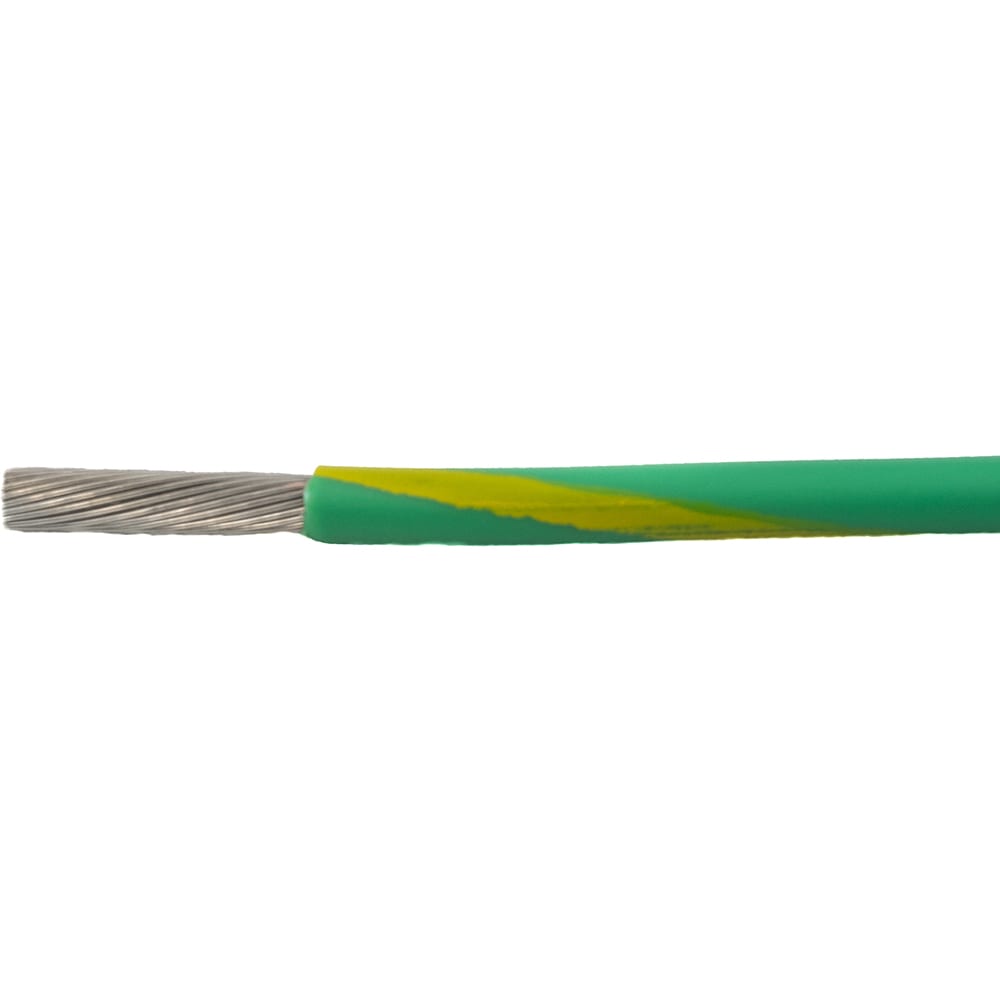 Alpha Wire - 67010 GY033 - Metric Ecowire, Green/Yellow