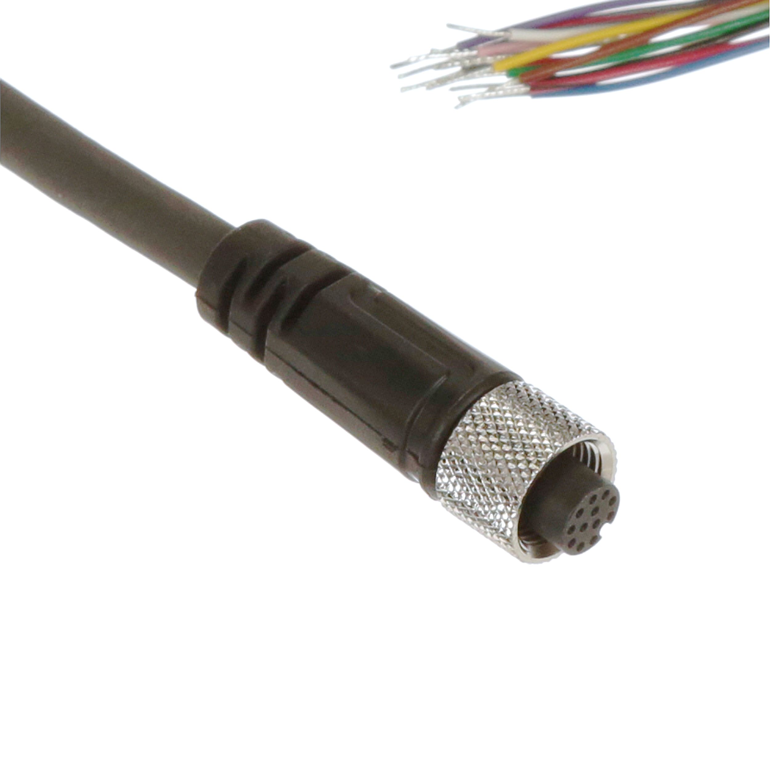 Omron Automation - V430-W8-3M - Power Cable Assembly, M12 to Lead Wire ...