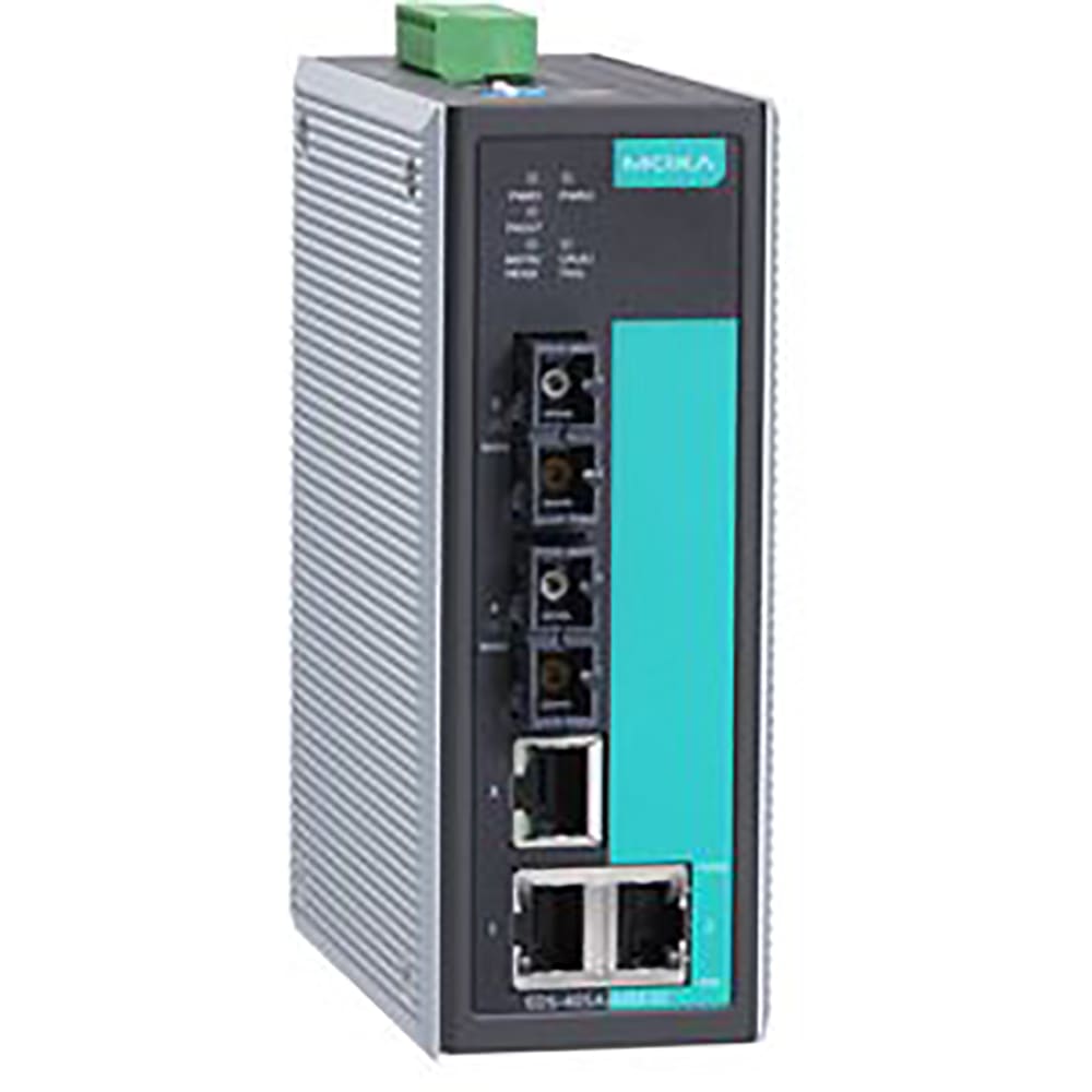 Moxa - EDS-405A-T - Ethernet Switch, 5 Port, Managed, 24 VDC, IP30 ...