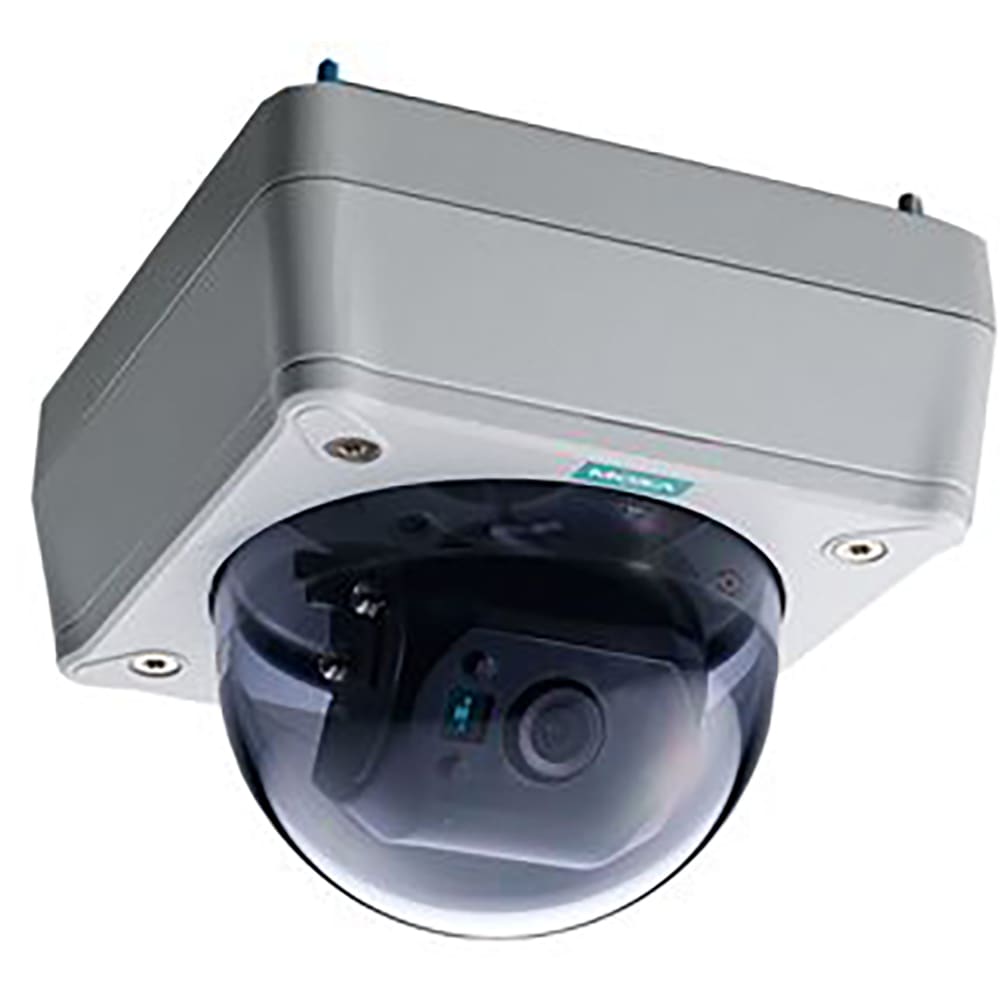 Moxa VPort P16-1MP-M12-CAM36-CT-T EN50155,HD image,rugged fixed-dome IP  camera,PoE,M12 connector,3.6mm lens,-40 t RS