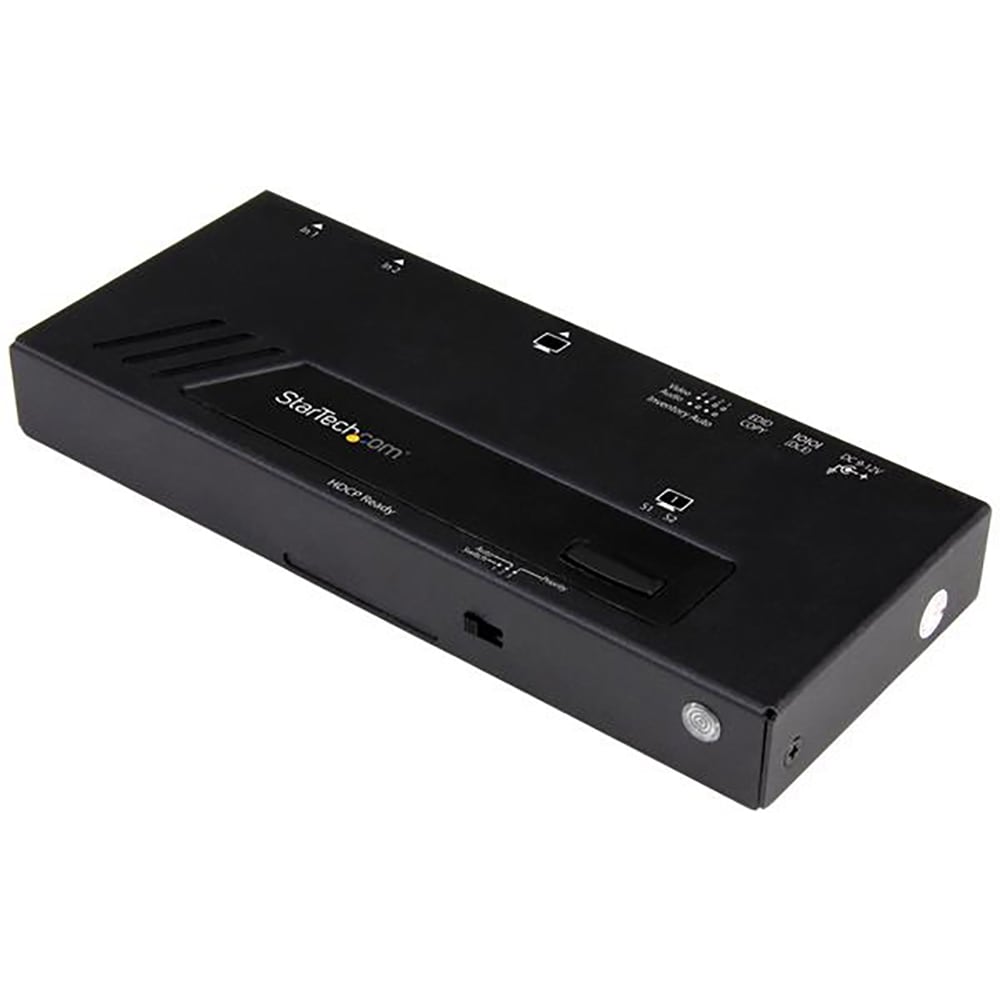 StarTech.com 2-Port HDMI Switch - 4K HDMI Switch Box - Ultra HD 4K 60Hz -  VS221HD20 - Audio & Video Cables 