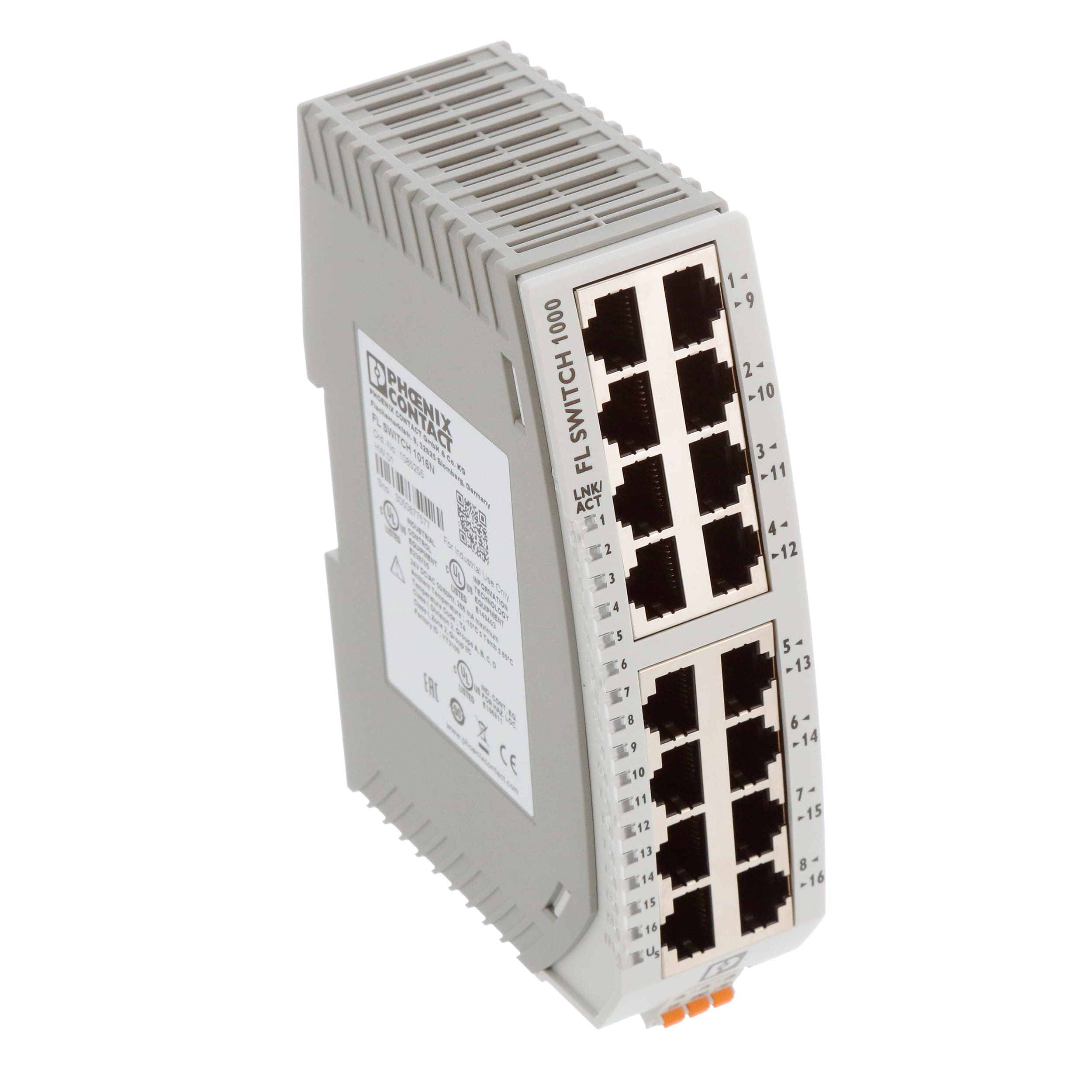 1249598, Switch Ethernet Phoenix Contact FL SWITCH 1000 12 Ports RJ45,  10/100Mbit/s 24V c.c.