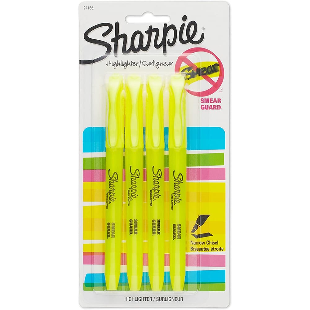 Sharpie Accent Pocket Style Highlighter Chisel Tip Fluorescent