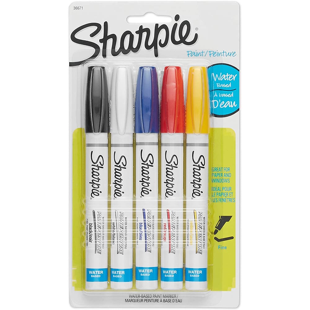 Sharpie 1783278 Water-Based Metallic Paint Markers Assorted 3/Pack