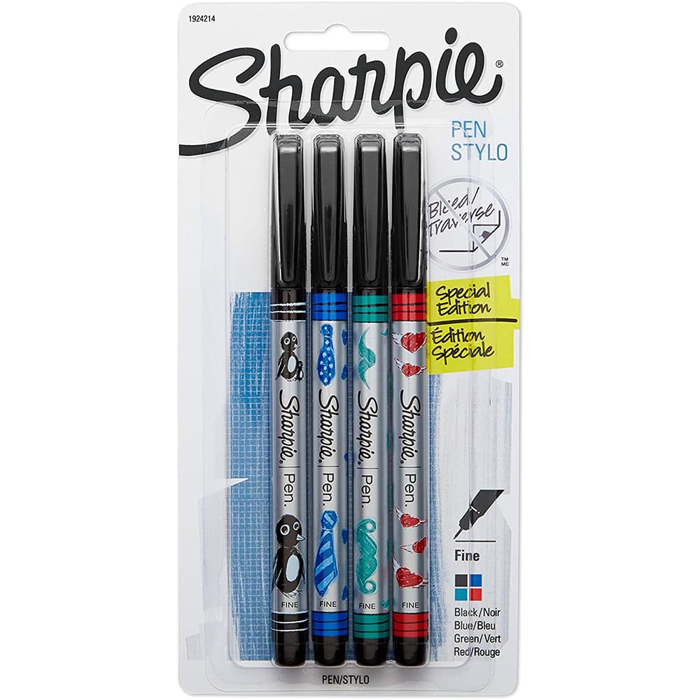  SHARPIE Pen, Fine Point, 6-Pack, Assorted Colors (1924215) :  Office Products