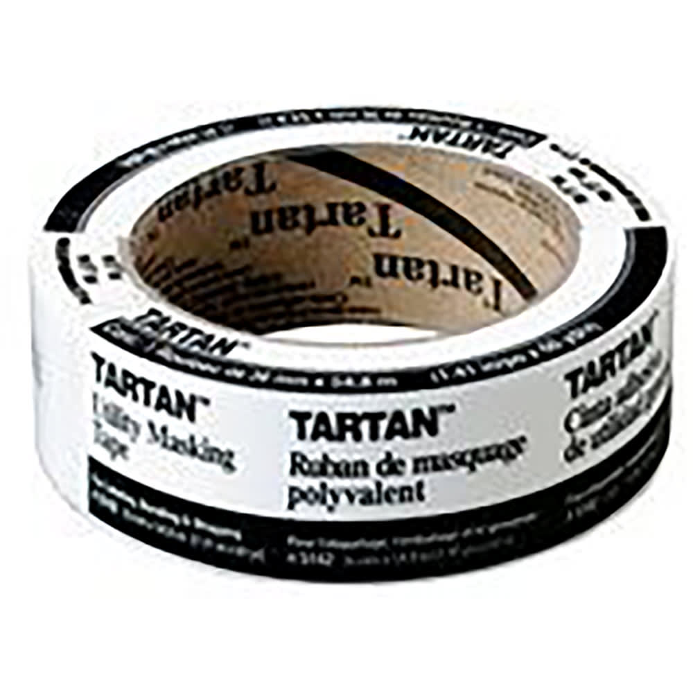 3M 201+ General Use Masking Tape, Tan, 12mm x 55m