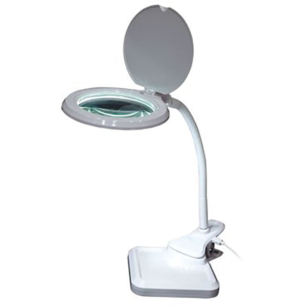 RS PRO LED Magnifier Lamp with Table Clamp Mount, 3 dpt, 12 dpt, 175mm Lens  Dia., 175mm Lens