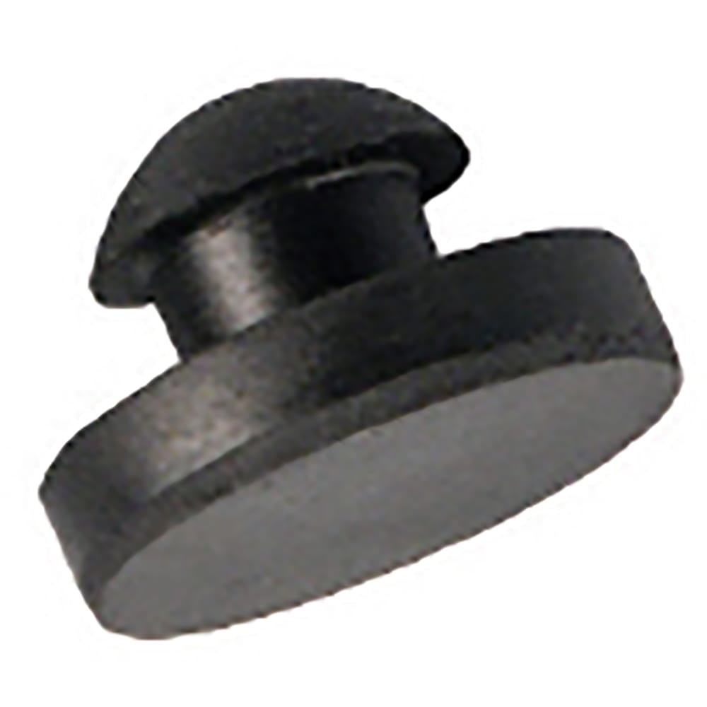 Heyco G2025 Rubber PushIn Bumper, TypeF1 , .25", Black RS