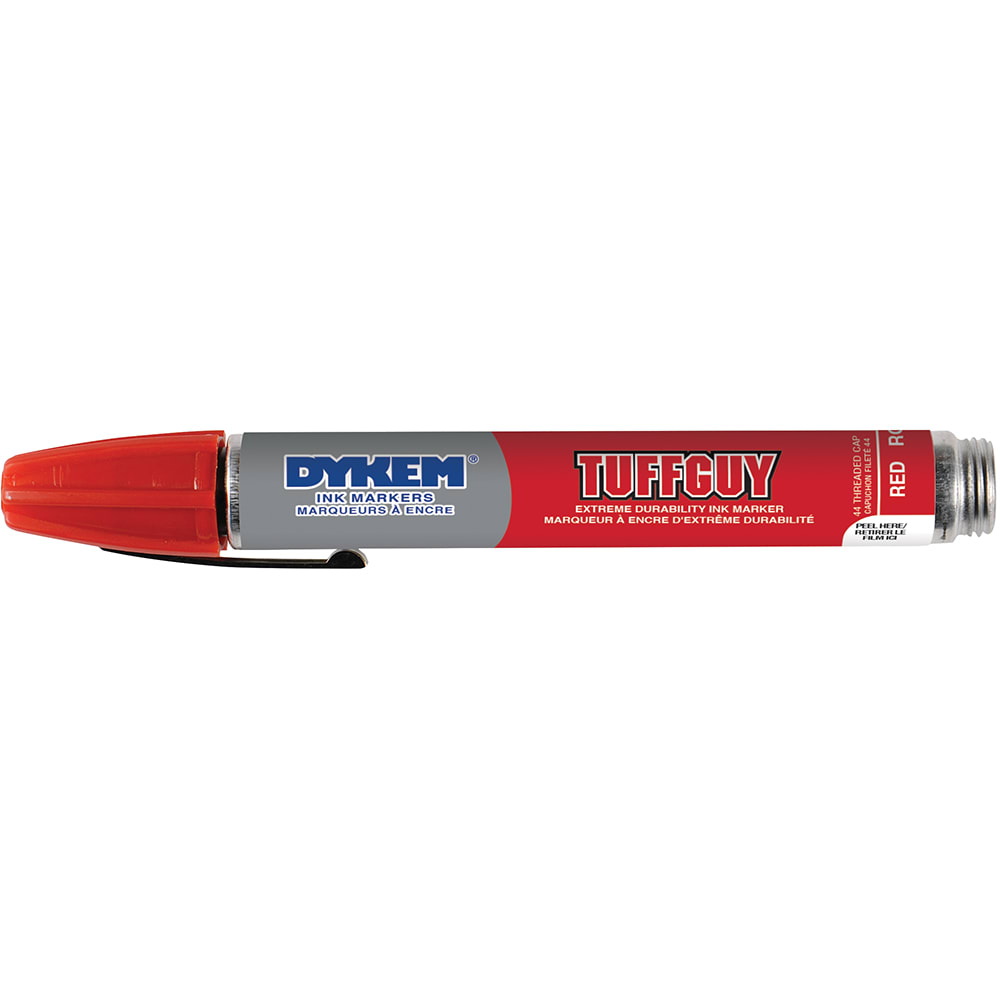 DYKEM - 84006 - Permanent Paint Marker, Red, Medium Tip, BRITE