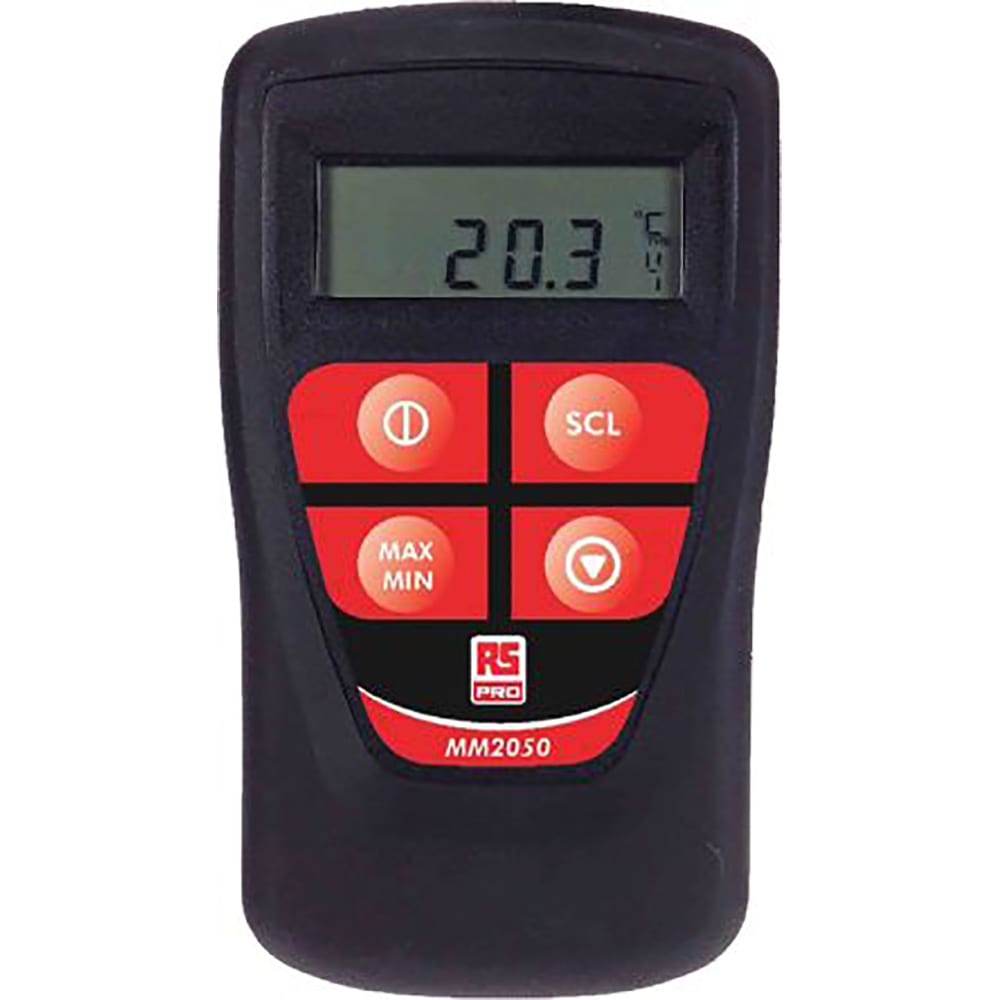 2050959  RS PRO HVAC Thermometer with Probe, 1 Inputs, -70