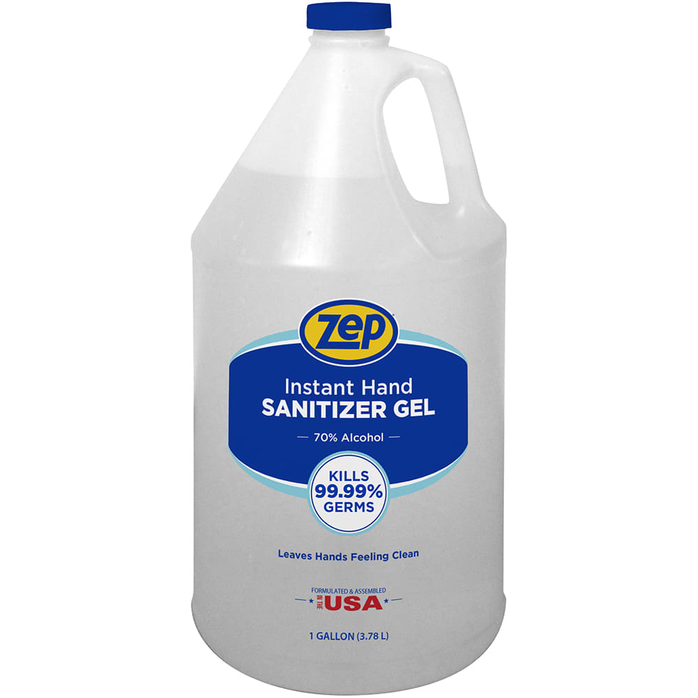 Zep - 355824 - Instant Hand Sanitizer Gel, 70% Alcohol, 1 Gallon,  Residue-Free, Clean Scent - RS