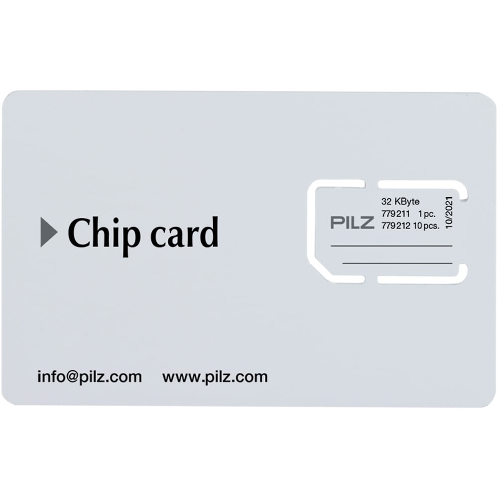 Pilz CHIPCARD PIECE 32KB Chipcard for PNOZmulti Controller, 32 kb,  779211, PNOZ Series RS
