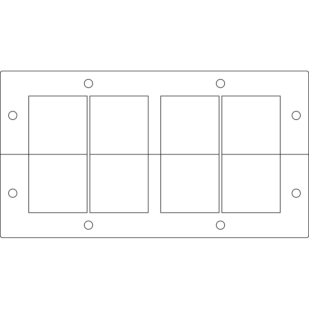 icotek - 47240 - Split Multi Cable Transit Frames, KEL 183/8, Black - RS