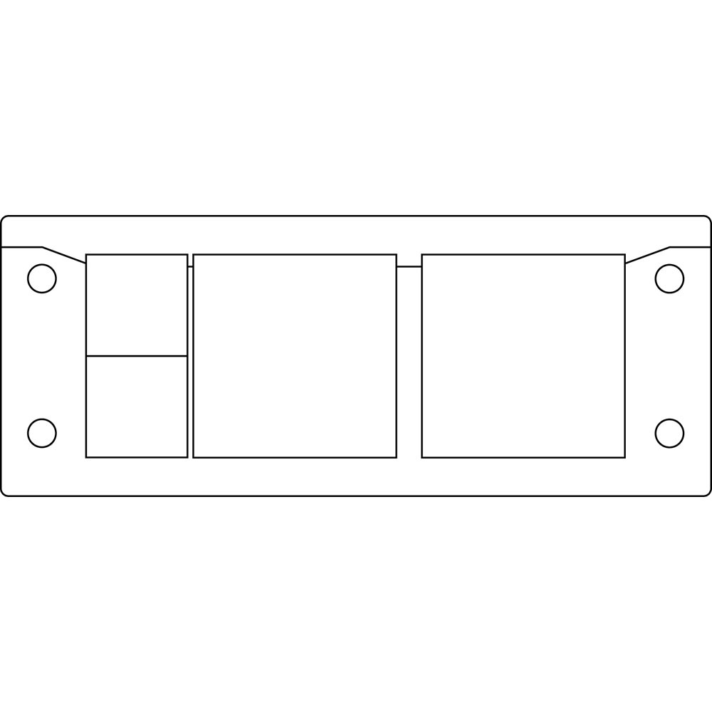 icotek - 48244 - Split Multi Cable Transit Frames, KEL-ER 24/4, Black - RS